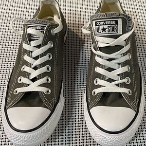 Converse All Star Chuck Taylor Shoes Size M 6 W 8 Gray Low Top Sneakers 1J794